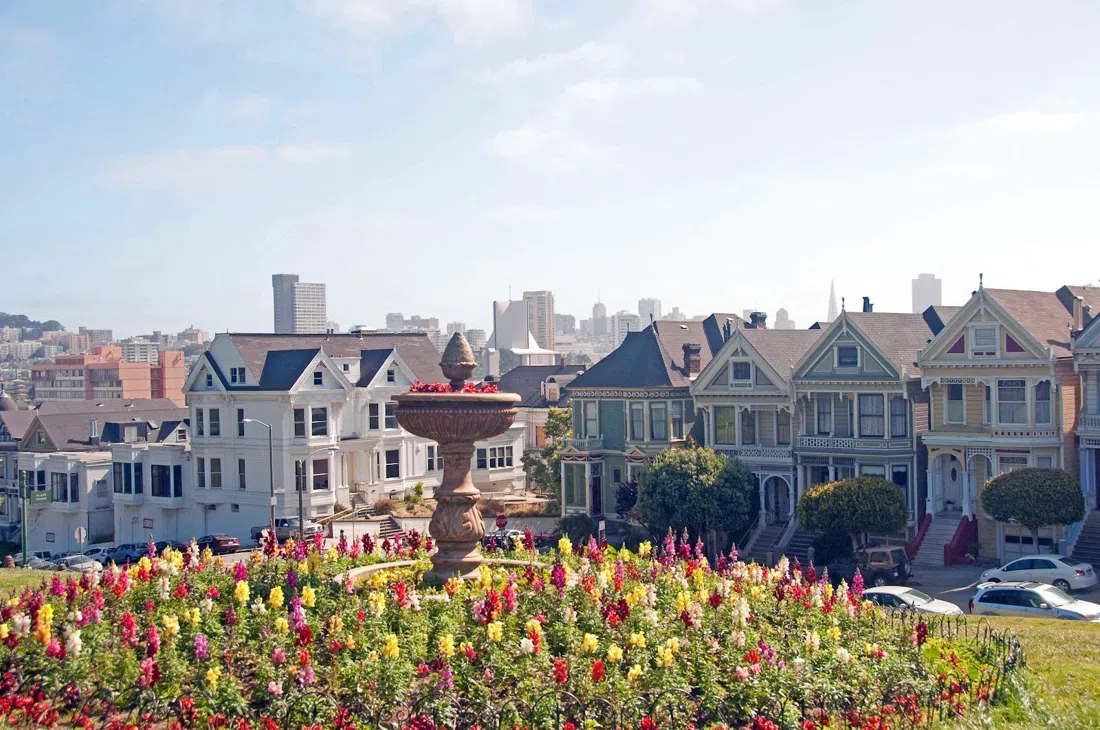 Alamo Square Park and the Painted Ladies, San Francisco